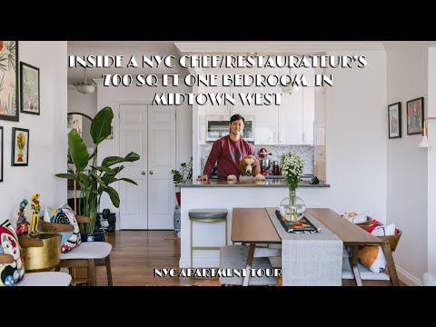 Inside a Chef's NYC Midtown Apt Tour | 700sqft/65sqm One Bedroom with NYC Skyline View