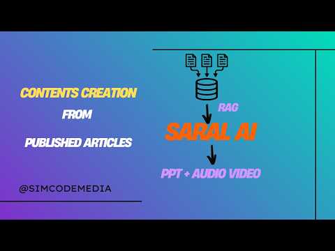 SARAL AI Explained | One AI Tool for PPT, Audio & Video Content Creation 🌍 | @SimCodeMedia