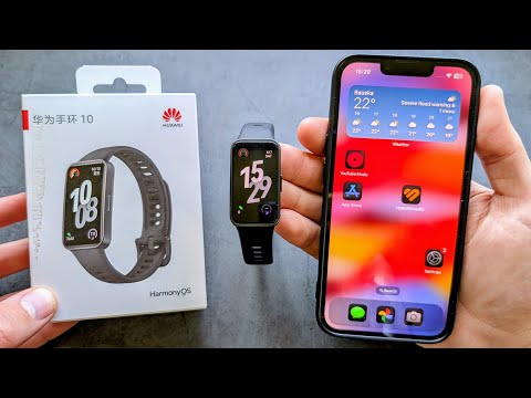 Setup & Pair Huawei Band 10 with iPhone IOS + How to Use it