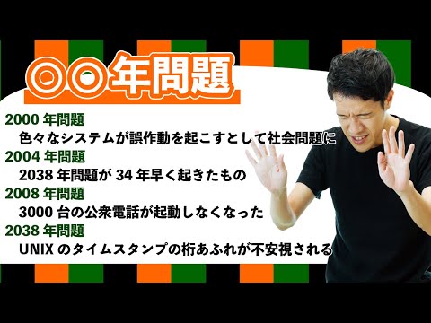 いっぱいある「○○年問題」の楽しさを紹介しまくる【2038年問題は2004年にも起きた】【年問題1】#52