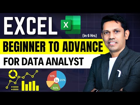 Excel Tutorial from Basic to Advanced for Data Analyst📊 | Learn excel in 2025