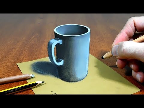 3D Trick Art on Paper Mug Sonhos com Dimensão
