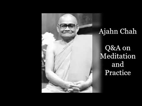 Venerable Ajahn Chah ~ Q&A on Meditation and Practice ~ Theravadin Forest Tradition