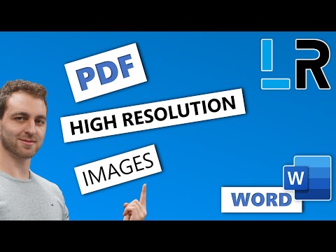 Word To PDF With High Resolution Images