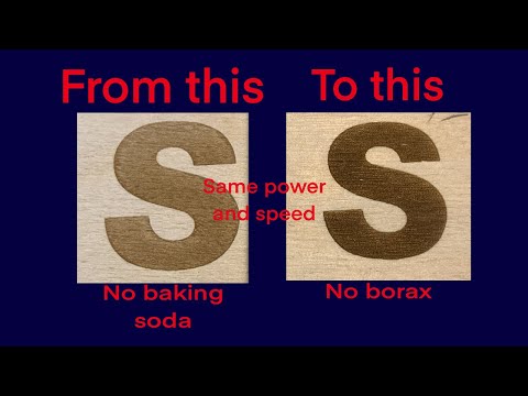 Laser Engrave Darker designs without extra power, Baking Soda or Borax