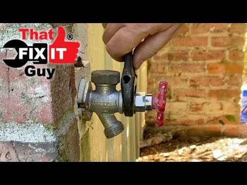 How to FIX a LEAKY Outdoor Water Faucet!