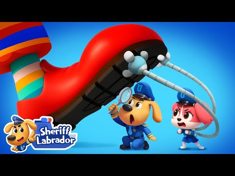 Big Footprints | 🌊 WaterCity Mystery | Police Cartoon | Sheriff Labrador