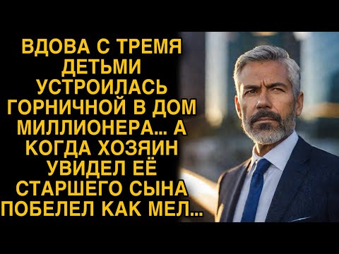 Вдова устроилась горничной в дом миллионера, а когда он увидел её старшего сына побледнел...