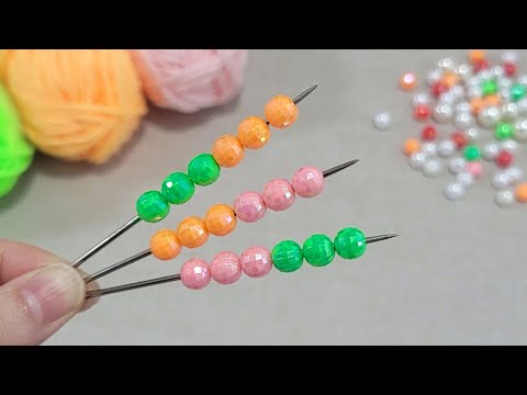 Very easy! I made 50 in one day and Sold them all! Ingenious idea with pearl bead and yarn