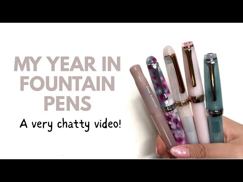 MY YEAR IN PENS 2025 // What pens did I acquire this year? Very chatty video! #fountainpen