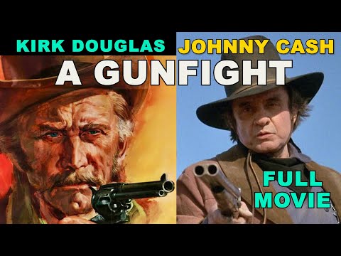 Kirk Douglas, Johnny Cash, Keith Carradine A GUNFIGHT to the Death! MOVIE Who’s faster on the draw?