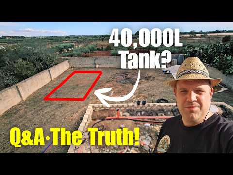 (56) Sicily DIY Villa Renovation + Q&A – Is a 40,000L Tank Too Big?