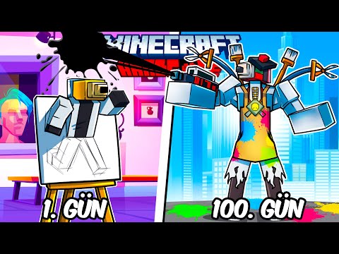 Hardcore Minecraft'ta PENCIL MAN Olarak 100 Gün Geçirmemin Hikayesi...