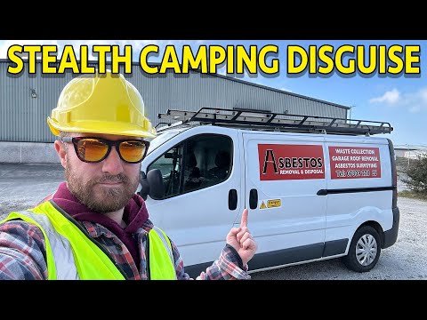 URBAN STEALTH CAMPING DISGUISED AS A CONSTRUCTION WORKER