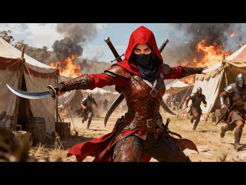 Red-clad female general disguises as a slave, single-handedly topples enemy camp!