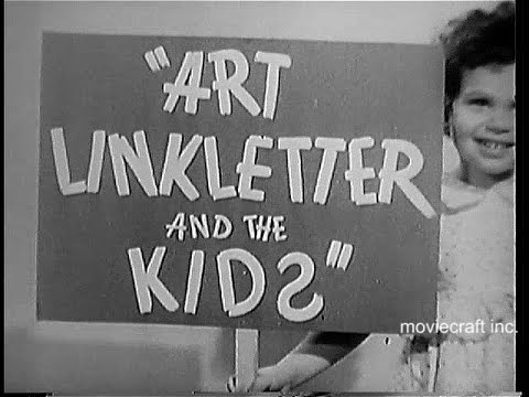 Art Linkletter and the Kids 1954. Kids say the darndest things. Real kids and their responses. Fun!