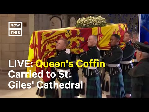 Queen Elizabeth’s Coffin Carried From Holyrood Palace to St. Giles' Cathedral