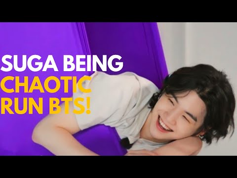 SUGA being 99% done with everyone on RUN BTS! episodes🤣 | Try not to laugh challenge