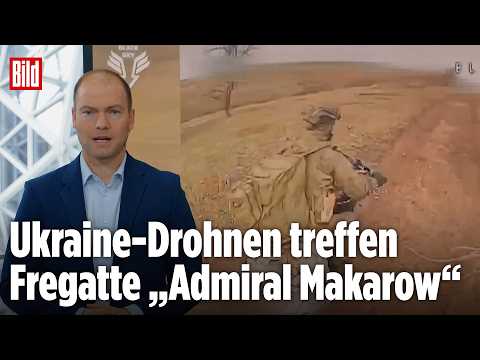 Shotgun drone hunts down Putin's plane | BILD situation center
