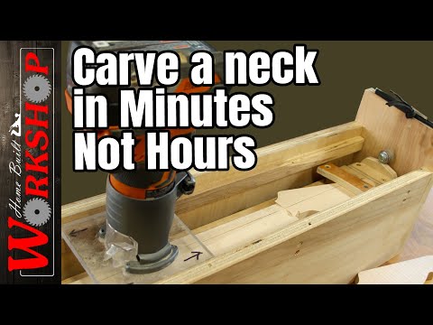 How to Quickly Carve a Guitar Neck | Building the Temple Guitars Router Jig