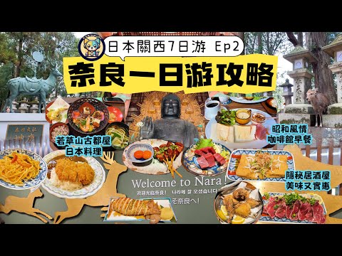 【日本】關西7日游Ep2|奈良一日游攻略|鹿多人少大環線爽擼小鹿|春日大社|若草山|東大寺|京都昭和風情咖啡館精緻早餐-厚蛋三明治口感超絕|若草山古都屋日本料理味覺新體驗|京都隱秘居酒屋燈火味美又實惠