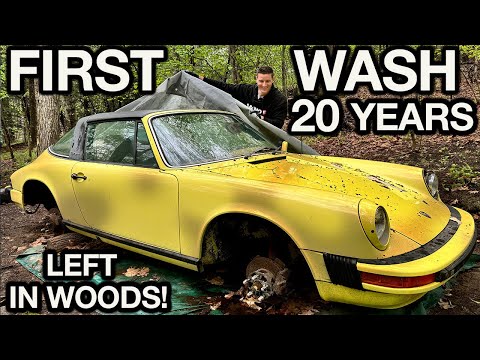 First Wash in 20 Years: Abandoned Porsche 911 Car Detailing Restoration!
