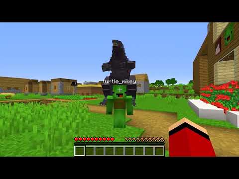 JJ and Mikey: 100 DAYS GODZILLA EVOLUTION in Minecraft - Maizen