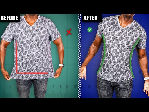 DIY Tailor ALL Your T-Shirts To Fit You PERFECTLY