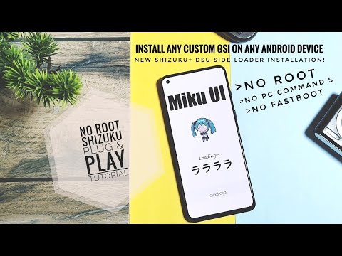 Install any custom gsi with dsu sideloader and shizuku | no root no pc tutorial