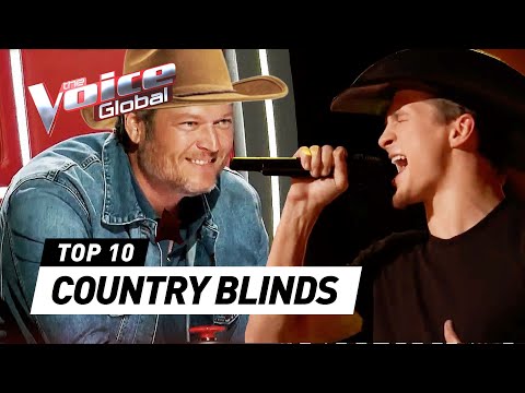 Best COUNTRY Blind Auditions on The Voice 🤠