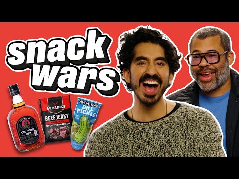 Dev Patel & Jordan Peele Rate Indian And American Food | Snack Wars