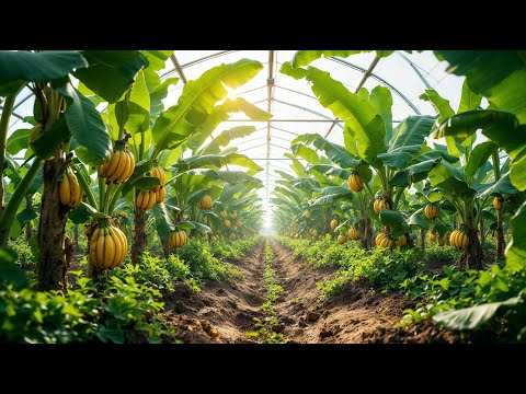 How to Grow Bananas in a Greenhouse for 3.5x More Profit | Smart Banana Farming Tips