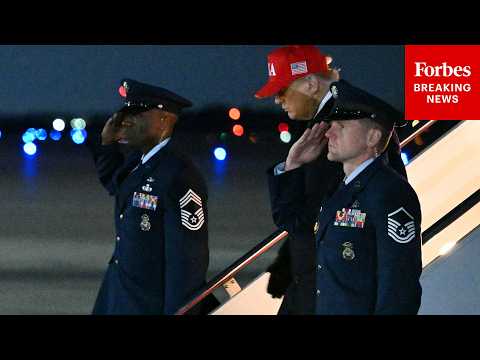 BREAKING NEWS: President Trump Arrives At JBA On Air Force One Amidst Strikes On Iran
