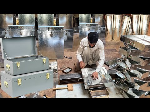 Amazing Skills Made Beautiful Big Storage Box With Steel Sheet | How its made