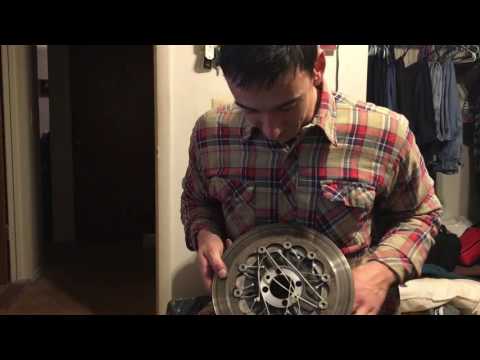 Fixing (not replacing) the rear brake rotor cowbell on a BMW K1200LT