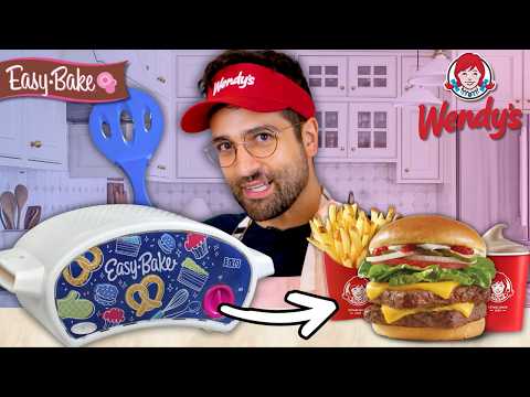I Made a WENDY'S Combo Meal in an EASY-BAKE Oven