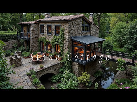 Stone Cottage Sanctuary – Peaceful Healing Meditation Music – Cozy Nature Ambience for Relaxation