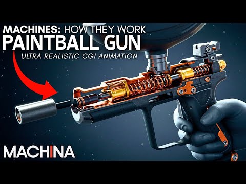 How a Paintball Gun Works | Ultra Realistic CGI | Full Documentary | Machines: How They Work | Ep 5