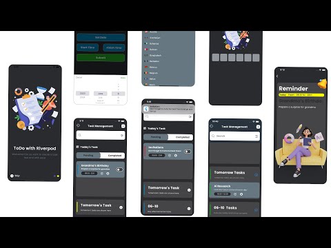 Flutter Riverpod 2.0 | Notification | Sqlite | Firebase | Task Management App Tutorial