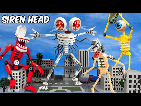 LEGO Horror: All Giant SIREN HEAD Monsters Destroy the City?! | AM Bricks Galaxy