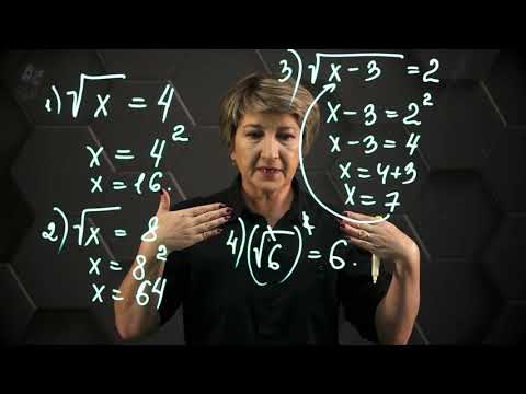 Square root. Practical part. Grade 8.