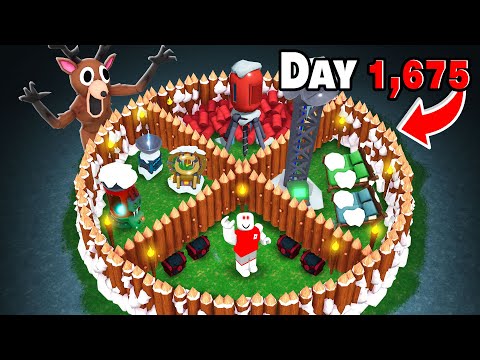 I Built the SAFEST CHRISTMAS BASE in 99 Nights in the Forest!