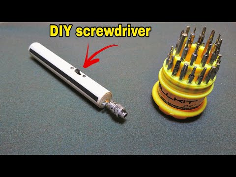 EASY ‼️ make a reciprocating mini electric screwdriver that can be charged