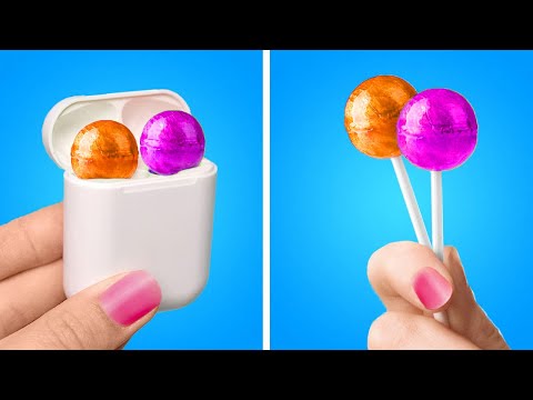 КАК НЕЗАМЕТНО ПРОНЕСТИ ЕДУ КУДА УГОДНО 🍭🍩🍬 ИДЕИ ВКУСНЫХ ЗАКУСОК