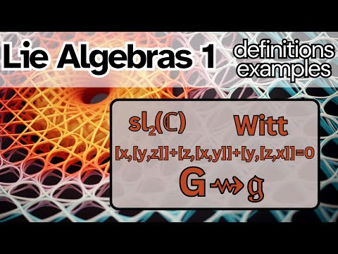 Lie Algebras 1 -- Definition and basic examples.