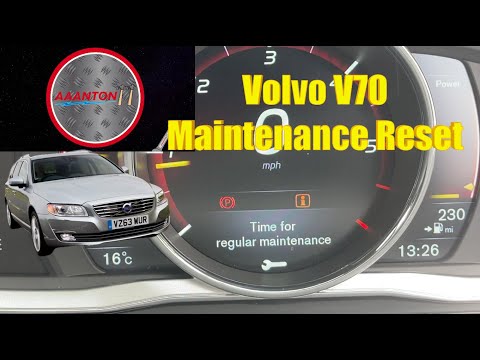 VOLVO V70 Maintenance Reset. How To Reset The System.