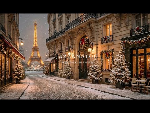 playlist Snowy Christmas in Paris | The Warmth of Vintage Jazz | winter jazz · quiet vocal