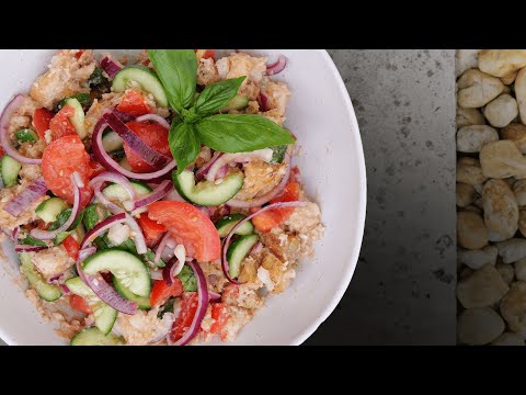 How to Make PANZANELLA SALAD | Easy Tomato and Bread Salad from Tuscany