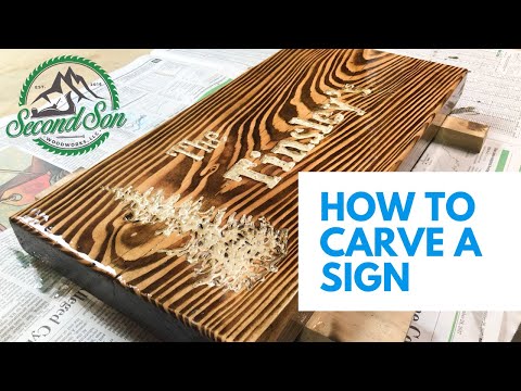 How to Make a Wood Sign with Words and No Guide/Stencil // DIY GIFT IDEA