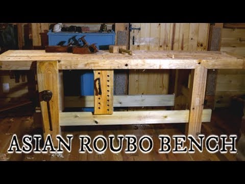 The Asian Roubo Timber frame workbench, no nails, screws or glue, Japanese / Chinese joinery